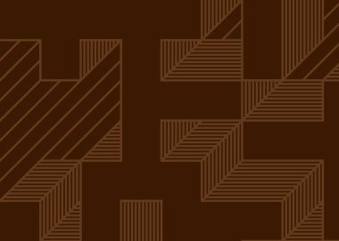 Edward Zajec 'in 1971' deki Il Cubo 'sunun uygulanması. Esasen 8 taştan oluşan bir Truchet fayans seti ve yerleştirme sanatı illüstrasyonu için kurallar