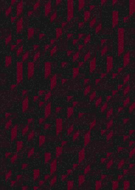 Edward Zajec 'in 1971' deki Il Cubo 'sunun uygulanması. Esasen 8 taştan oluşan bir Truchet fayans seti ve yerleştirme sanatı illüstrasyonu için kurallar