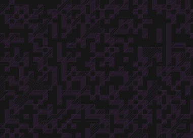 Edward Zajec 'in 1971' deki Il Cubo 'sunun uygulanması. Esasen 8 taştan oluşan bir Truchet fayans seti ve yerleştirme sanatı illüstrasyonu için kurallar