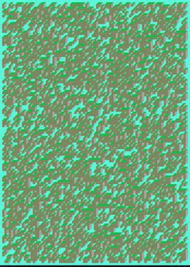 Edward Zajec 'in 1971' deki Il Cubo 'sunun uygulanması. Esasen 8 taştan oluşan bir Truchet fayans seti ve yerleştirme sanatı illüstrasyonu için kurallar