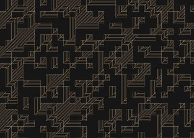 1999 'da Edward Zajec II Cubo' nun 1971 'de uygulanması. Esasen 8 taştan oluşan bir Truchet fayans seti ve yerleştirme sanatı illüstrasyonu için kurallar.