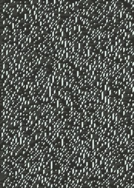 Edward Zajec 'in 1971' deki Il Cubo 'sunun uygulanması. Esasen 8 taştan oluşan bir Truchet fayans seti ve yerleştirme sanatı illüstrasyonu için kurallar