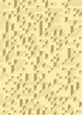 Edward Zajec 'in 1971' deki Il Cubo 'sunun uygulanması. Esasen 8 taştan oluşan bir Truchet fayans seti ve yerleştirme sanatı illüstrasyonu için kurallar