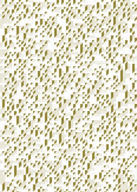 Edward Zajec 'in 1971' deki Il Cubo 'sunun uygulanması. Esasen 8 taştan oluşan bir Truchet fayans seti ve yerleştirme sanatı illüstrasyonu için kurallar