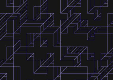 1999 'da Edward Zajec II Cubo' nun 1971 'de uygulanması. Esasen 8 taştan oluşan bir Truchet fayans seti ve yerleştirme sanatı illüstrasyonu için kurallar.