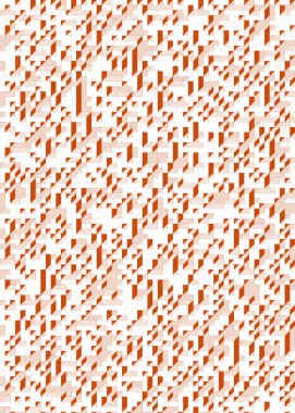 Edward Zajec 'in 1971' deki Il Cubo 'sunun uygulanması. Esasen 8 taştan oluşan bir Truchet fayans seti ve yerleştirme sanatı illüstrasyonu için kurallar