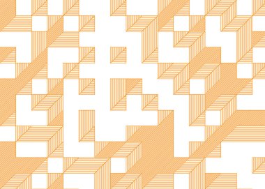 Edward Zajec 'in 1971' deki Il Cubo 'sunun uygulanması. Esasen 8 taştan oluşan bir Truchet fayans seti ve yerleştirme sanatı illüstrasyonu için kurallar