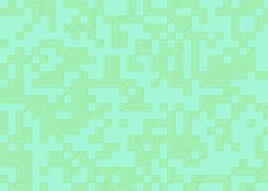 Edward Zajec 'in 1971' deki Il Cubo 'sunun uygulanması. Esasen 8 taştan oluşan bir Truchet fayans seti ve yerleştirme sanatı illüstrasyonu için kurallar