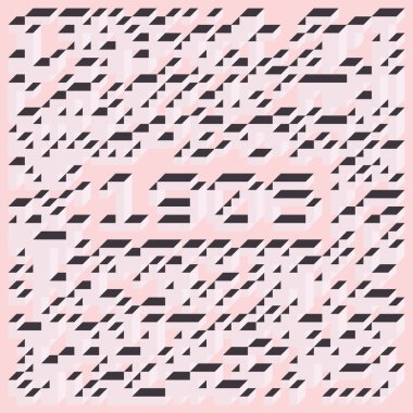 Edward Zajec 'in 1971' deki Il Cubo 'sunun uygulanması. Esasen 8 taştan oluşan bir Truchet fayans seti ve yerleştirme sanatı illüstrasyonu için kurallar