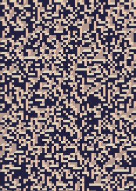 Edward Zajec 'in 1971' deki Il Cubo 'sunun uygulanması. Esasen 8 taştan oluşan bir Truchet fayans seti ve yerleştirme sanatı illüstrasyonu için kurallar