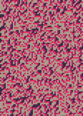 Edward Zajec 'in 1971' deki Il Cubo 'sunun uygulanması. Esasen 8 taştan oluşan bir Truchet fayans seti ve yerleştirme sanatı illüstrasyonu için kurallar