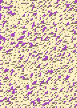 Edward Zajec 'in 1971' deki Il Cubo 'sunun uygulanması. Esasen 8 taştan oluşan bir Truchet fayans seti ve yerleştirme sanatı illüstrasyonu için kurallar