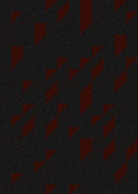 Edward Zajec 'in 1971' deki Il Cubo 'sunun uygulanması. Esasen 8 taştan oluşan bir Truchet fayans seti ve yerleştirme sanatı illüstrasyonu için kurallar