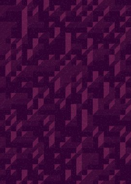 Edward Zajec 'in 1971' deki Il Cubo 'sunun uygulanması. Esasen 8 taştan oluşan bir Truchet fayans seti ve yerleştirme sanatı illüstrasyonu için kurallar