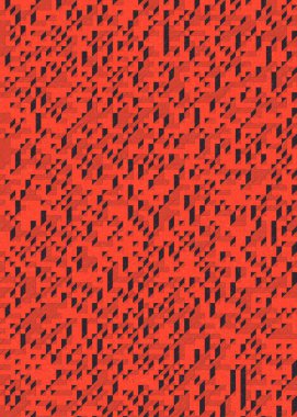 Edward Zajec 'in 1971' deki Il Cubo 'sunun uygulanması. Esasen 8 taştan oluşan bir Truchet fayans seti ve yerleştirme sanatı illüstrasyonu için kurallar