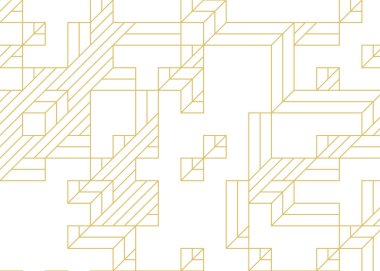 Edward Zajec 'in 1971' deki Il Cubo 'sunun uygulanması. Esasen 8 taştan oluşan bir Truchet fayans seti ve yerleştirme sanatı illüstrasyonu için kurallar