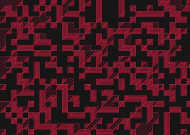 1999 'da Edward Zajec II Cubo' nun 1971 'de uygulanması. Esasen 8 taştan oluşan bir Truchet fayans seti ve yerleştirme sanatı illüstrasyonu için kurallar.