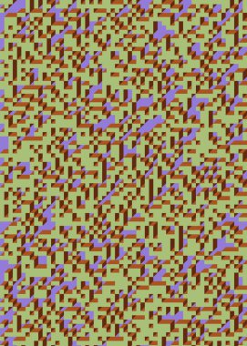 Edward Zajec 'in 1971' deki Il Cubo 'sunun uygulanması. Esasen 8 taştan oluşan bir Truchet fayans seti ve yerleştirme sanatı illüstrasyonu için kurallar