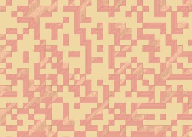 1999 'da Edward Zajec II Cubo' nun 1971 'de uygulanması. Esasen 8 taştan oluşan bir Truchet fayans seti ve yerleştirme sanatı illüstrasyonu için kurallar.