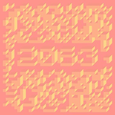 Edward Zajec 'in 1971' deki Il Cubo 'sunun uygulanması. Esasen 8 taştan oluşan bir Truchet fayans seti ve yerleştirme sanatı illüstrasyonu için kurallar