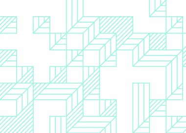 1999 'da Edward Zajec II Cubo' nun 1971 'de uygulanması. Esasen 8 taştan oluşan bir Truchet fayans seti ve yerleştirme sanatı illüstrasyonu için kurallar.