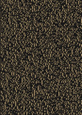 Edward Zajec 'in 1971' deki Il Cubo 'sunun uygulanması. Esasen 8 taştan oluşan bir Truchet fayans seti ve yerleştirme sanatı illüstrasyonu için kurallar