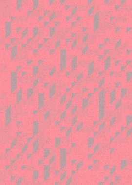 Edward Zajec 'in 1971' deki Il Cubo 'sunun uygulanması. Esasen 8 taştan oluşan bir Truchet fayans seti ve yerleştirme sanatı illüstrasyonu için kurallar