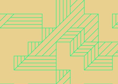 1999 'da Edward Zajec II Cubo' nun 1971 'de uygulanması. Esasen 8 taştan oluşan bir Truchet fayans seti ve yerleştirme sanatı illüstrasyonu için kurallar.