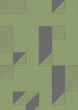 Edward Zajec 'in 1971' deki Il Cubo 'sunun uygulanması. Esasen 8 taştan oluşan bir Truchet fayans seti ve yerleştirme sanatı illüstrasyonu için kurallar