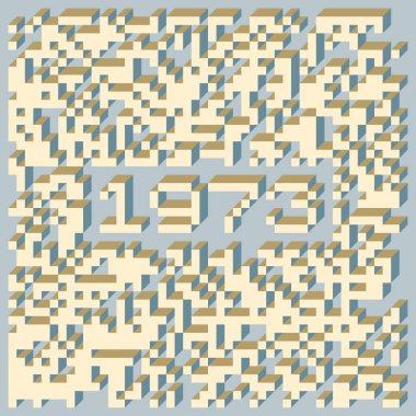 1999 'da Edward Zajec II Cubo' nun 1971 'de uygulanması. Esasen 8 taştan oluşan bir Truchet fayans seti ve yerleştirme sanatı illüstrasyonu için kurallar.