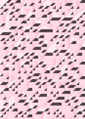 Edward Zajec 'in 1971' deki Il Cubo 'sunun uygulanması. Esasen 8 taştan oluşan bir Truchet fayans seti ve yerleştirme sanatı illüstrasyonu için kurallar