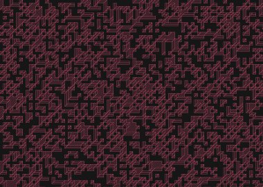 1999 'da Edward Zajec II Cubo' nun 1971 'de uygulanması. Esasen 8 taştan oluşan bir Truchet fayans seti ve yerleştirme sanatı illüstrasyonu için kurallar.