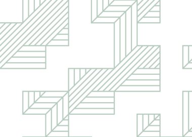 Edward Zajec 'in 1971' deki Il Cubo 'sunun uygulanması. Esasen 8 taştan oluşan bir Truchet fayans seti ve yerleştirme sanatı illüstrasyonu için kurallar