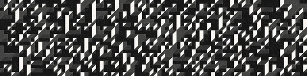 Edward Zajec 'in 1971' deki Il Cubo 'sunun uygulanması. Esasen 8 taştan oluşan bir Truchet fayans seti ve yerleştirme sanatı illüstrasyonu için kurallar