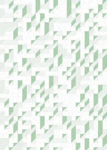 Edward Zajec 'in 1971' deki Il Cubo 'sunun uygulanması. Esasen 8 taştan oluşan bir Truchet fayans seti ve yerleştirme sanatı illüstrasyonu için kurallar