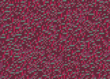 Edward Zajec 'in 1971' deki Il Cubo 'sunun uygulanması. Esasen 8 taştan oluşan bir Truchet fayans seti ve yerleştirme sanatı illüstrasyonu için kurallar