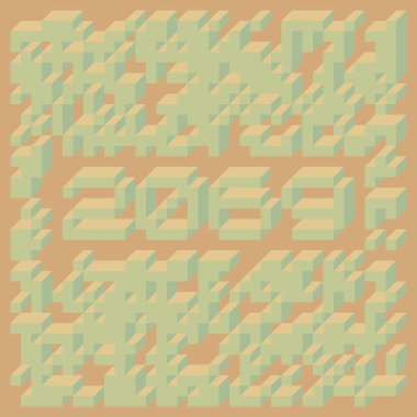 1958 'de Edward Zajec II Cubo' nun 1971 'de uygulanması. Esasen 8 taştan oluşan bir Truchet fayans seti ve yerleştirme sanatı illüstrasyonu için kurallar.