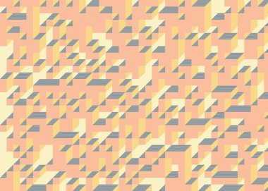 Edward Zajec 'in 1971' deki Il Cubo 'sunun uygulanması. Esasen 8 taştan oluşan bir Truchet fayans seti ve yerleştirme sanatı illüstrasyonu için kurallar