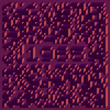 1958 'de Edward Zajec II Cubo' nun 1971 'de uygulanması. Esasen 8 taştan oluşan bir Truchet fayans seti ve yerleştirme sanatı illüstrasyonu için kurallar.