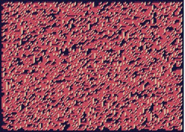 Edward Zajec 'in 1971' deki Il Cubo 'sunun uygulanması. Esasen 8 taştan oluşan bir Truchet fayans seti ve yerleştirme sanatı illüstrasyonu için kurallar