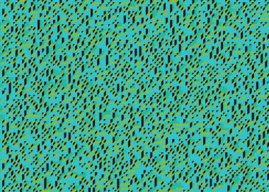 Edward Zajec 'in 1971' deki Il Cubo 'sunun uygulanması. Esasen 8 taştan oluşan bir Truchet fayans seti ve yerleştirme sanatı illüstrasyonu için kurallar