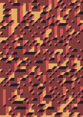 1958 'de Edward Zajec II Cubo' nun 1971 'de uygulanması. Esasen 8 taştan oluşan bir Truchet fayans seti ve yerleştirme sanatı illüstrasyonu için kurallar.