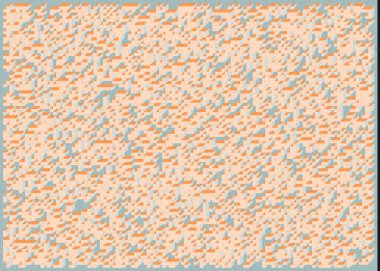 Edward Zajec 'in 1971' deki Il Cubo 'sunun uygulanması. Esasen 8 taştan oluşan bir Truchet fayans seti ve yerleştirme sanatı illüstrasyonu için kurallar