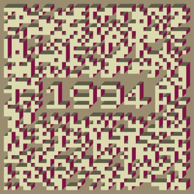 1958 'de Edward Zajec II Cubo' nun 1971 'de uygulanması. Esasen 8 taştan oluşan bir Truchet fayans seti ve yerleştirme sanatı illüstrasyonu için kurallar.