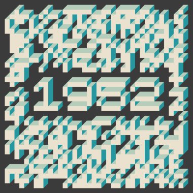 1958 'de Edward Zajec II Cubo' nun 1971 'de uygulanması. Esasen 8 taştan oluşan bir Truchet fayans seti ve yerleştirme sanatı illüstrasyonu için kurallar.