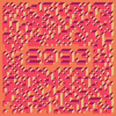 1958 'de Edward Zajec II Cubo' nun 1971 'de uygulanması. Esasen 8 taştan oluşan bir Truchet fayans seti ve yerleştirme sanatı illüstrasyonu için kurallar.