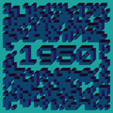 1958 'de Edward Zajec II Cubo' nun 1971 'de uygulanması. Esasen 8 taştan oluşan bir Truchet fayans seti ve yerleştirme sanatı illüstrasyonu için kurallar.