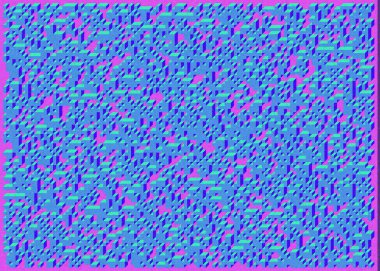 Edward Zajec 'in 1971' deki Il Cubo 'sunun uygulanması. Esasen 8 taştan oluşan bir Truchet fayans seti ve yerleştirme sanatı illüstrasyonu için kurallar