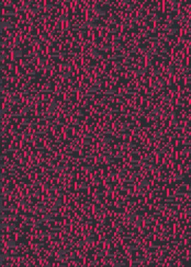 Edward Zajec 'in 1971' deki Il Cubo 'sunun uygulanması. Esasen 8 taştan oluşan bir Truchet fayans seti ve yerleştirme sanatı illüstrasyonu için kurallar