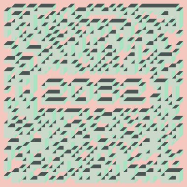 1958 'de Edward Zajec II Cubo' nun 1971 'de uygulanması. Esasen 8 taştan oluşan bir Truchet fayans seti ve yerleştirme sanatı illüstrasyonu için kurallar.